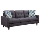 Watsonville Tufted Back Sofa Grey 552001