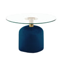 Suki Navy Blue Velvet Coffee Table TOV-OC68462