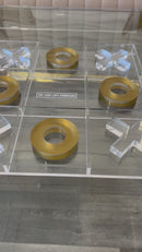 Luxe Loft Tic Tac Toe - Clear/Gold