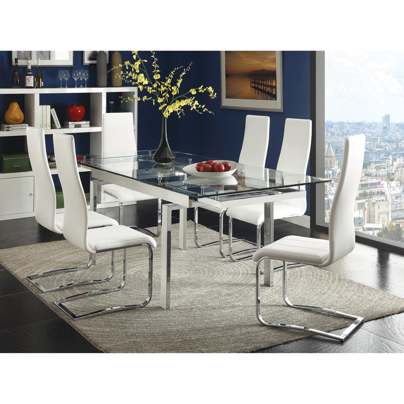 Coaster Furniture Wexford Dining Table with Glass Top 106281 IMAGE 1