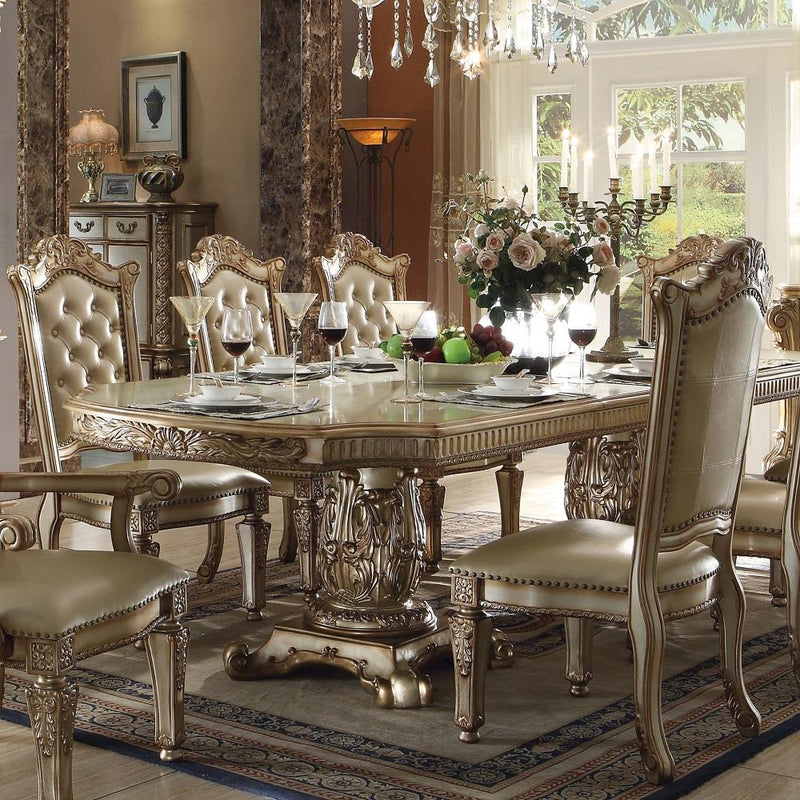 Acme Furniture Vendome Dining Table with Pedestal Base 63000 IMAGE 1