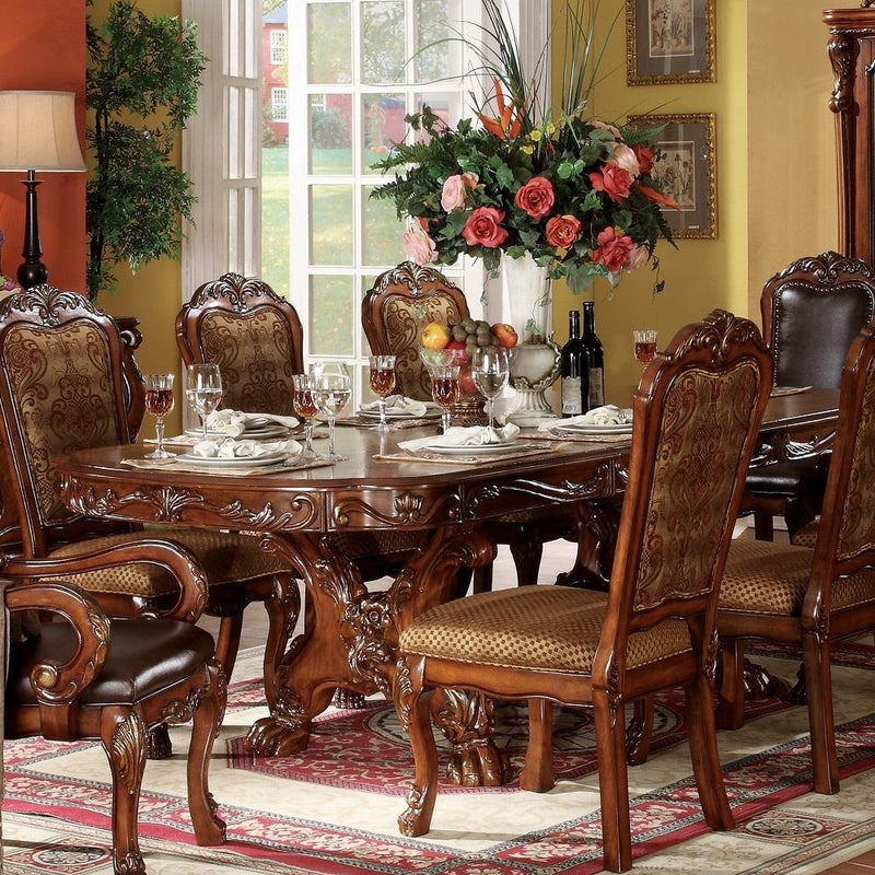 Acme Furniture Dresden Dining Table with Pedestal Base 12150 IMAGE 1
