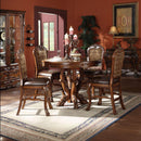 Acme Furniture Round Dresden Counter Height Dining Table with Pedestal Base 12160 IMAGE 3