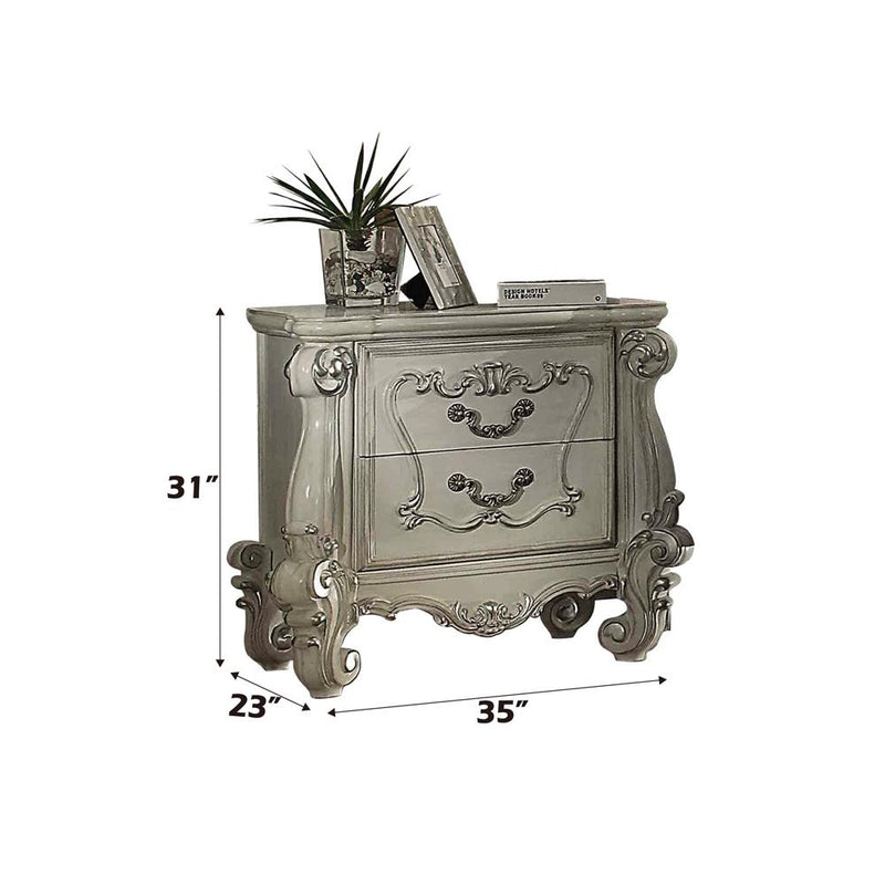 Acme Furniture Versailles 2-Drawer Nightstand 21133 IMAGE 3