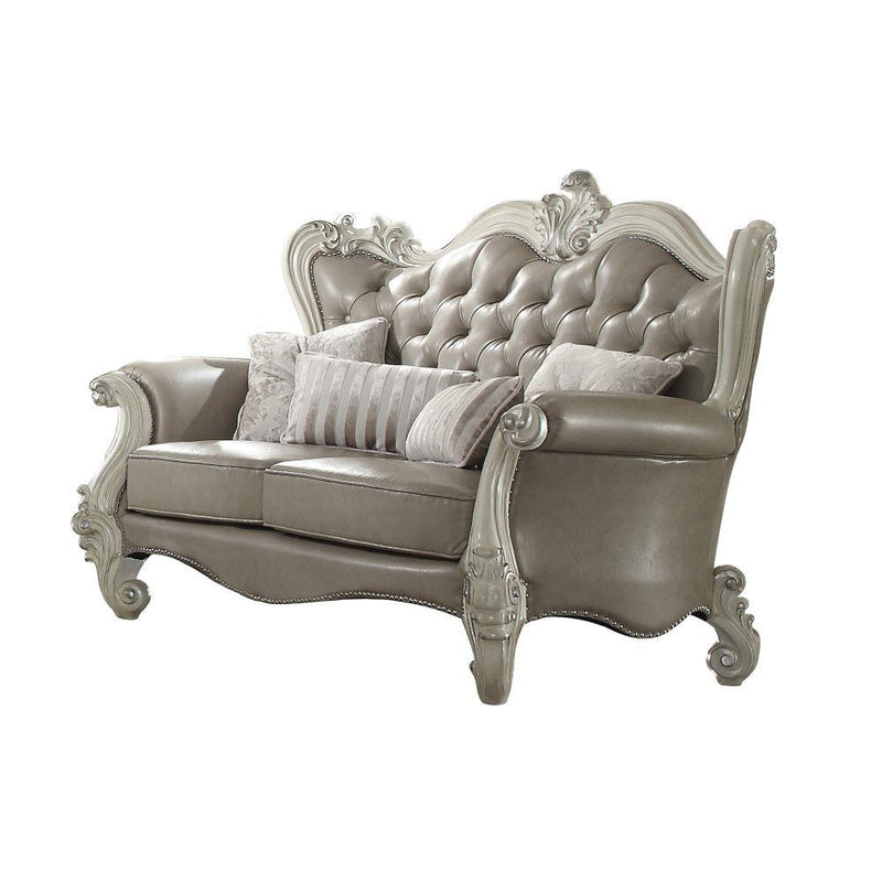 Acme Furniture Versailles Stationary Polyurethane Loveseat 52126 IMAGE 2
