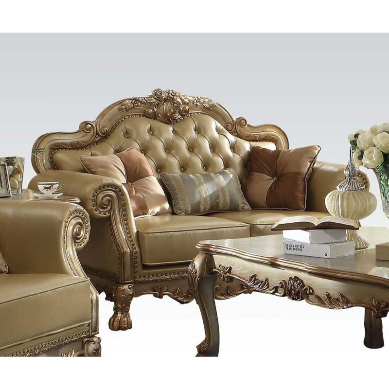 Acme Furniture Dresden Stationary Polyurethane Loveseat 53161 IMAGE 1