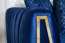 Olympia Navy Velvet Sofa & Loveseat