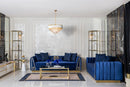 Olympia Navy Velvet Sofa & Loveseat