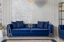 Olympia Navy Velvet Sofa & Loveseat