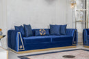 Olympia Navy Velvet Sofa & Loveseat
