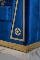 Olympia Navy Velvet Sofa & Loveseat