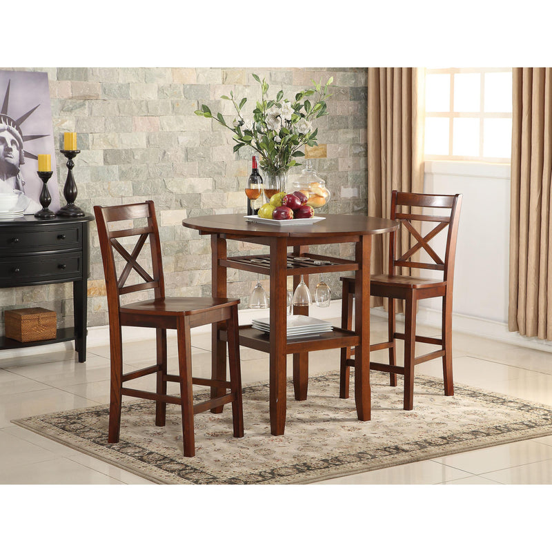 Acme Furniture Square Tartys Counter Height Dining Table 72535 IMAGE 1