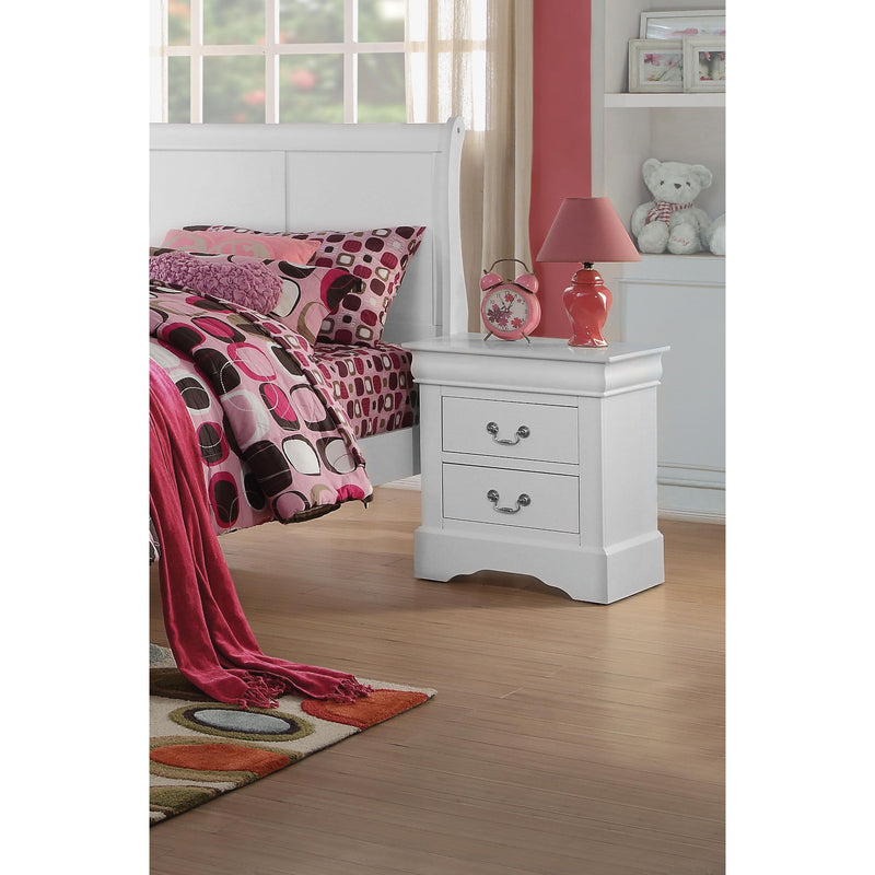 Acme Furniture Louis Philippe III 2-Drawer Nightstand 24503 IMAGE 2
