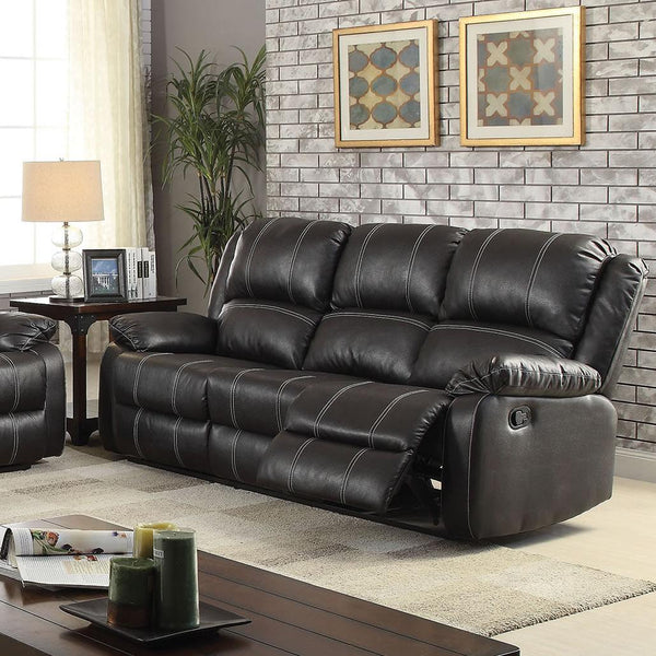 Acme Furniture Zuriel Reclining Leather Look Sofa 52285 IMAGE 1
