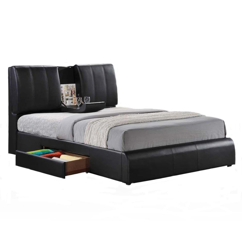 Acme Furniture Kofi Queen Upholstered Platform Bed 21270Q IMAGE 1