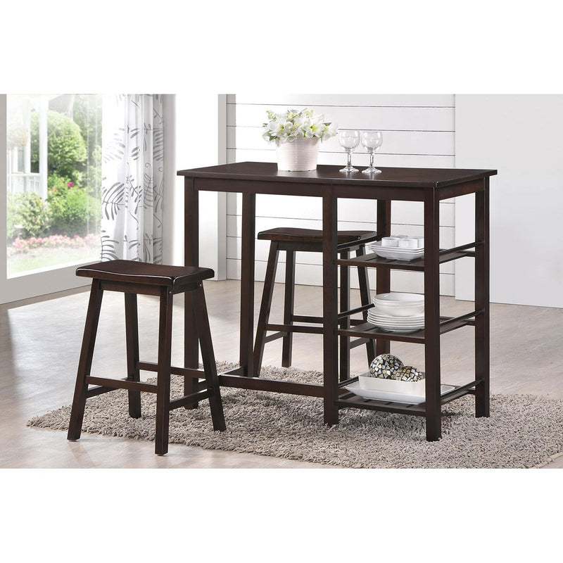 Acme Furniture Nyssa 3 pc Counter Height Dinette 73050 IMAGE 1