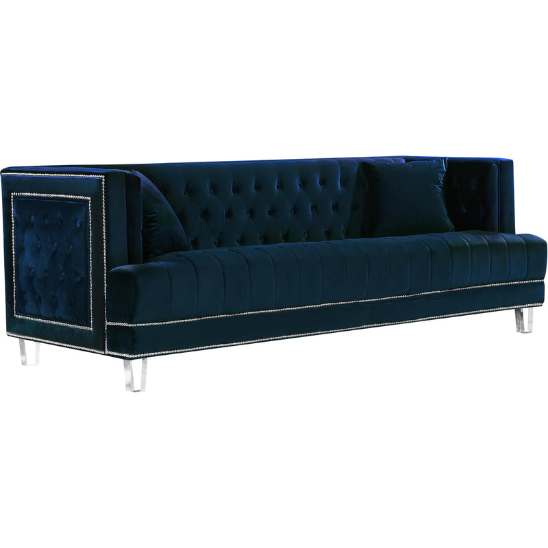 Meridian Lucas Stationary Fabric Sofa 609Navy-S IMAGE 1