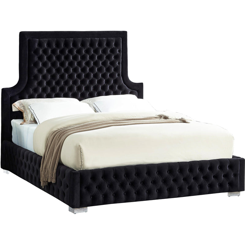 Meridian Sedona Queen Upholstered Platform Bed SedonaBlack-Q IMAGE 1