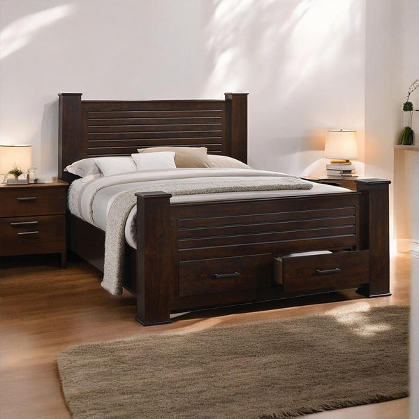 Acme Furniture Panang Queen Poster Bed with Storage 23370Q IMAGE 1