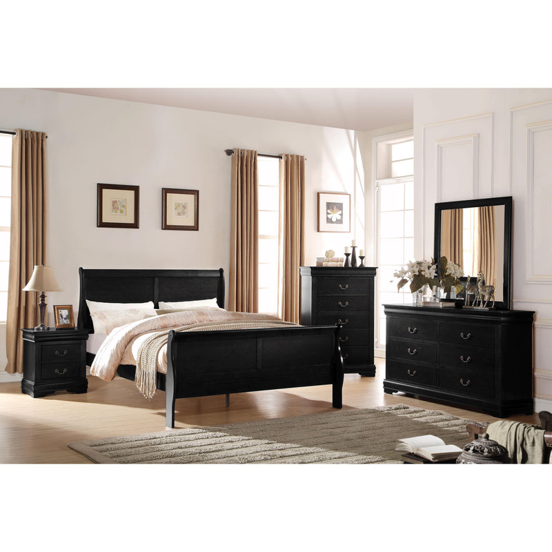 Acme Furniture Louis Philippe Full Sleigh Bed 23737F IMAGE 3