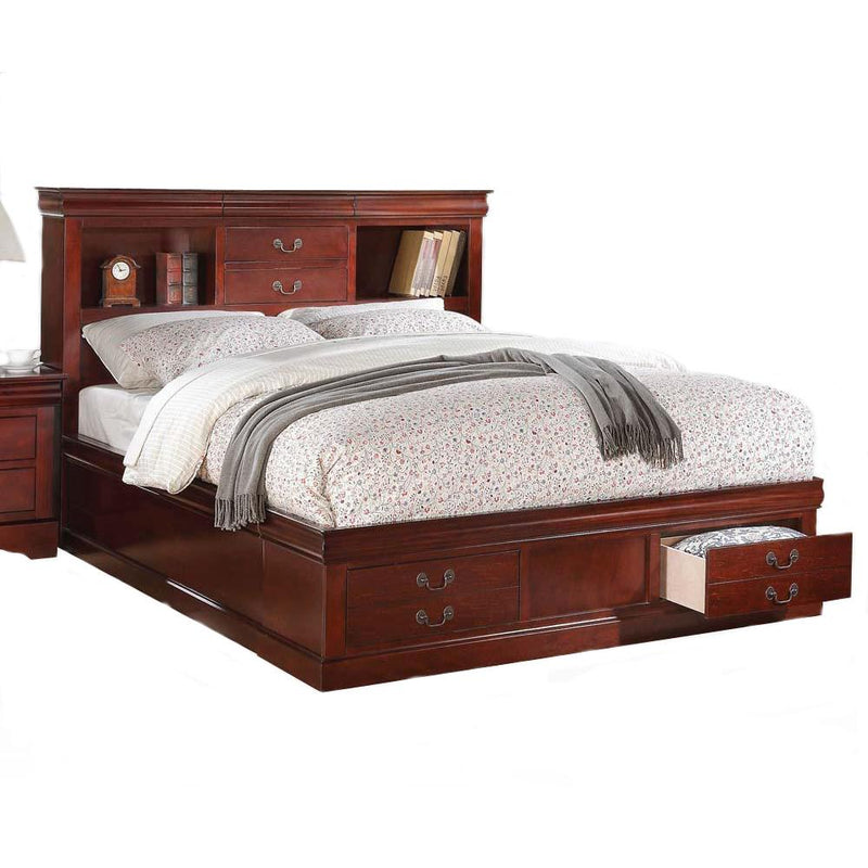 Acme Furniture Louis Philippe King Bed with Storage 24377EK IMAGE 1