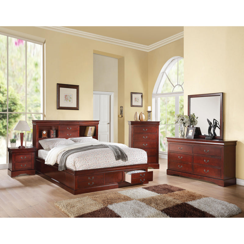 Acme Furniture Louis Philippe King Bed with Storage 24377EK IMAGE 3