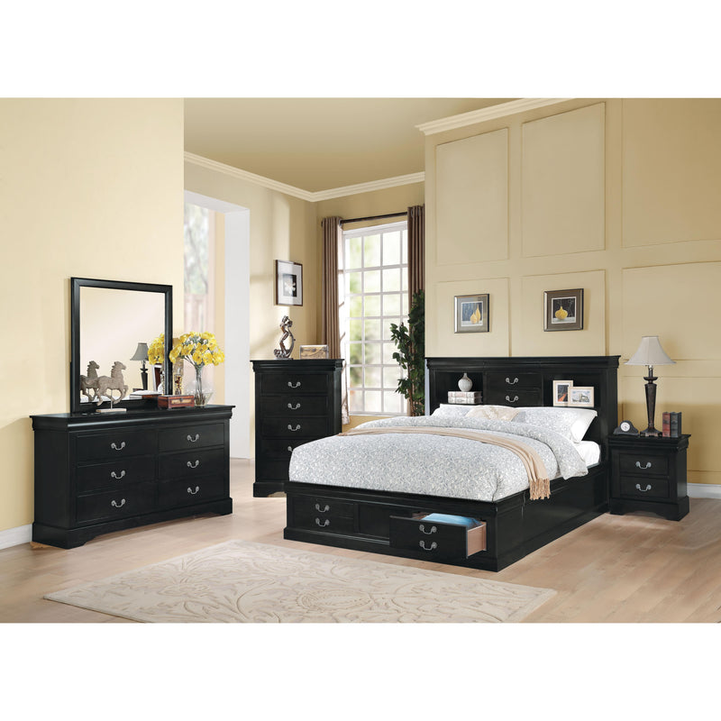 Acme Furniture Louis Philippe King Bed with Storage 24387EK IMAGE 4