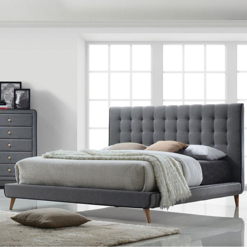 Acme Furniture Valda Queen Upholstered Platform Bed 24520Q IMAGE 2