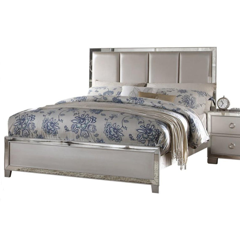 Acme Furniture Voeville King Upholstered Panel Bed 24827EK IMAGE 1