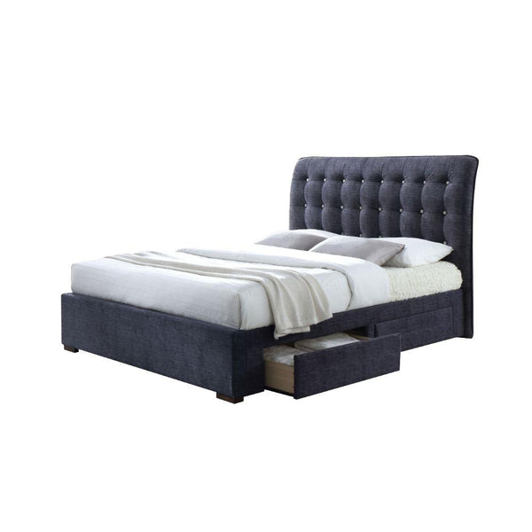 Acme Furniture Drorit King Upholstered Bed with Storage 25677EK IMAGE 1
