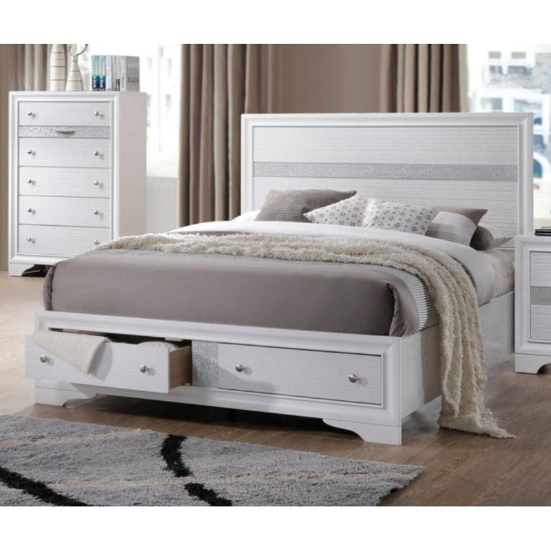 Acme Furniture Naima King Bed with Storage 25767EK IMAGE 1