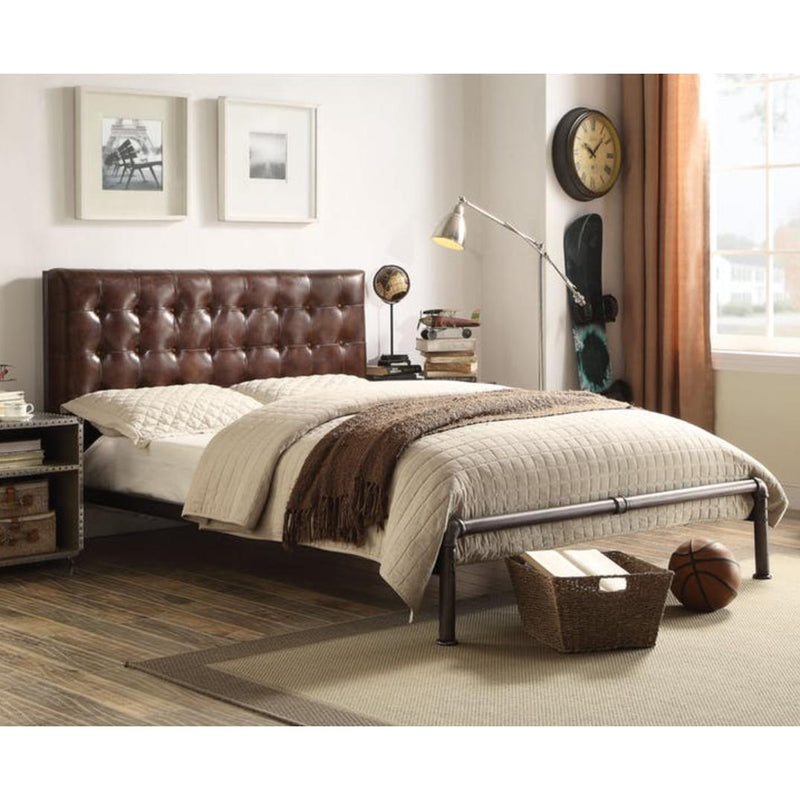 Acme Furniture Brancaster Queen Upholstered Panel Bed 26210Q IMAGE 2
