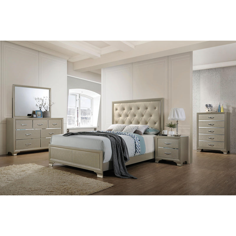 Acme Furniture Carine Queen Upholstered Panel Bed 26240Q IMAGE 3