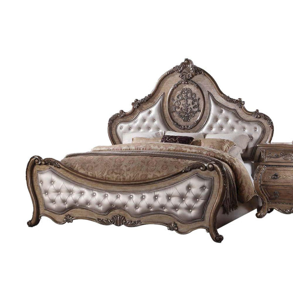 Acme Furniture Ragenardus Queen Upholstered Panel Bed 26310Q IMAGE 1