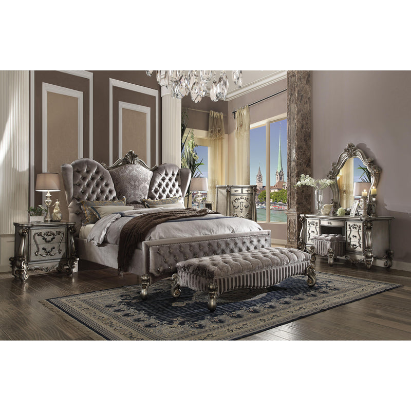 Acme Furniture Versailles Queen Upholstered Panel Bed 26820Q IMAGE 3