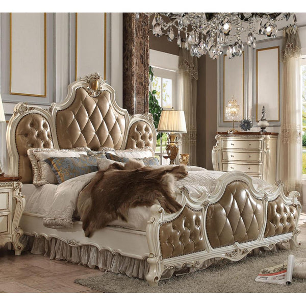 Acme Furniture Picardy King Upholstered Panel Bed 26897EK IMAGE 1