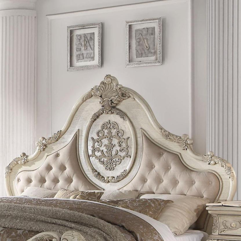 Acme Furniture Ragenardus Queen Upholstered Panel Bed 27010Q IMAGE 2