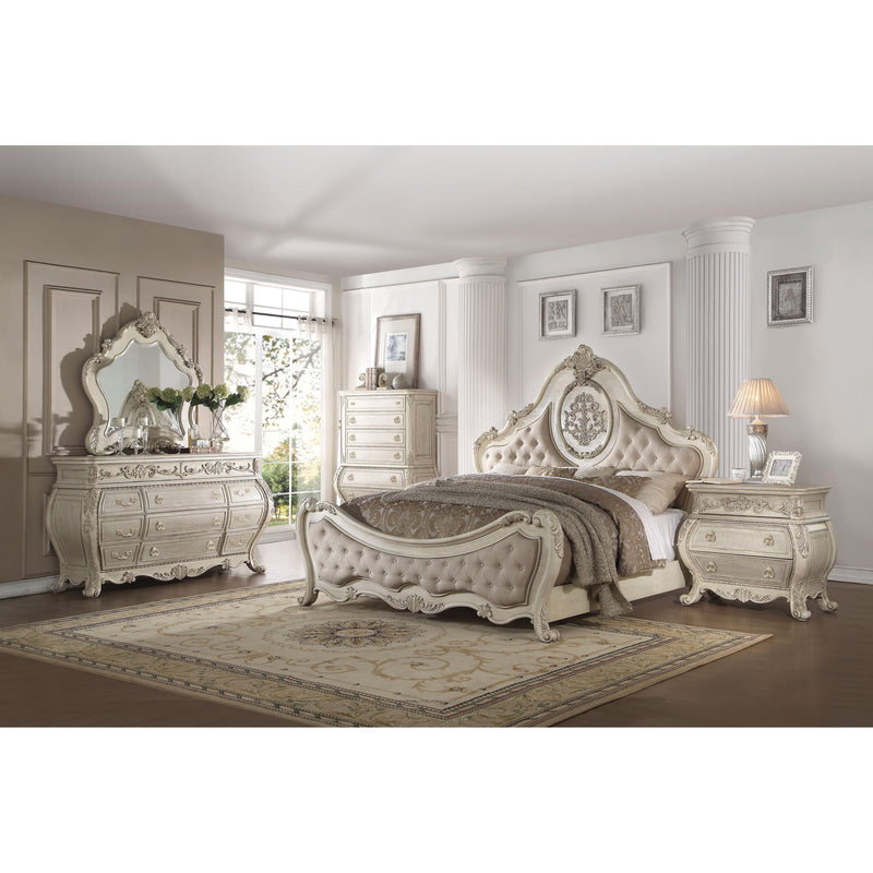 Acme Furniture Ragenardus Queen Upholstered Panel Bed 27010Q IMAGE 3