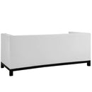 Modway Furniture Imperial Stationary Bonded Leather Sofa EEI-1421-WHI IMAGE 3