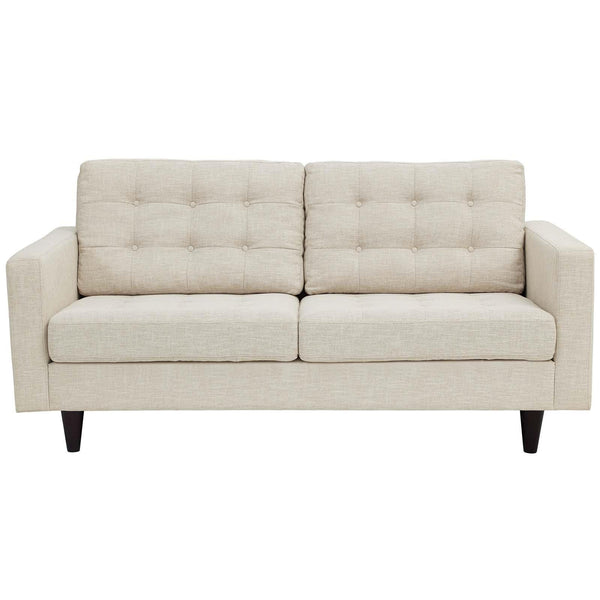 Modway Furniture Empress Stationary Fabric Loveseat EEI-1547-BEI IMAGE 1