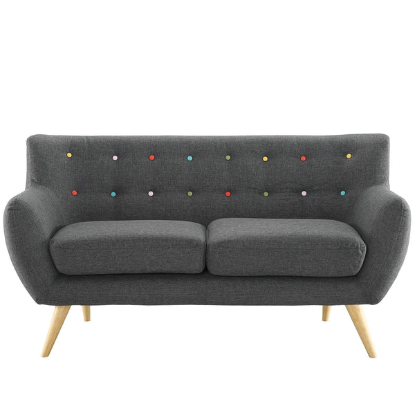 Modway Furniture Remark Stationary Fabric Loveseat EEI-1632-GRY IMAGE 1