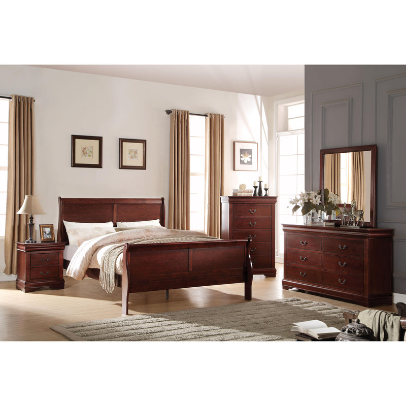 Acme Furniture Louis Philippe Twin Sleigh Bed 23760T IMAGE 2