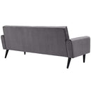 Modway Furniture Delve Stationary Fabric Sofa EEI-2456-GRY IMAGE 3
