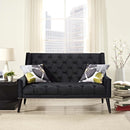 Modway Furniture Peruse Stationary Fabric Loveseat EEI-2462-BLK IMAGE 4