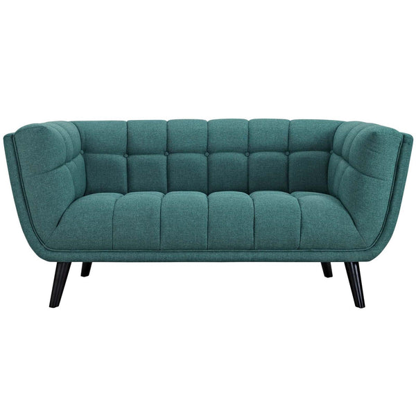 Modway Furniture Bestow Stationary Fabric Loveseat EEI-2534-TEA IMAGE 1