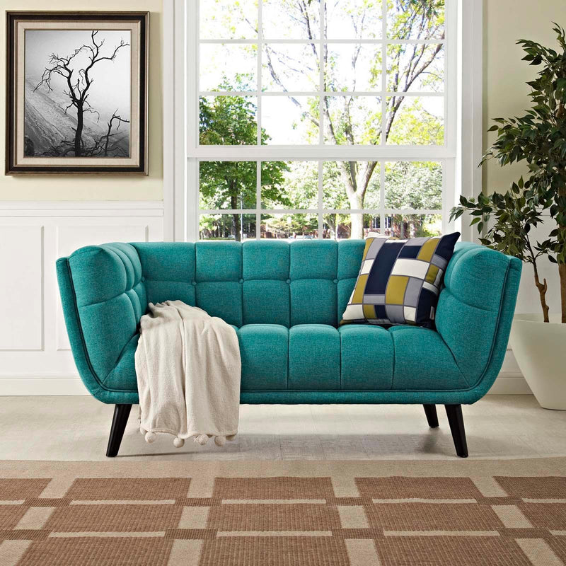 Modway Furniture Bestow Stationary Fabric Loveseat EEI-2534-TEA IMAGE 4