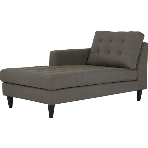 Modway Furniture Empress Fabric Chaise EEI-2596-GRA IMAGE 1