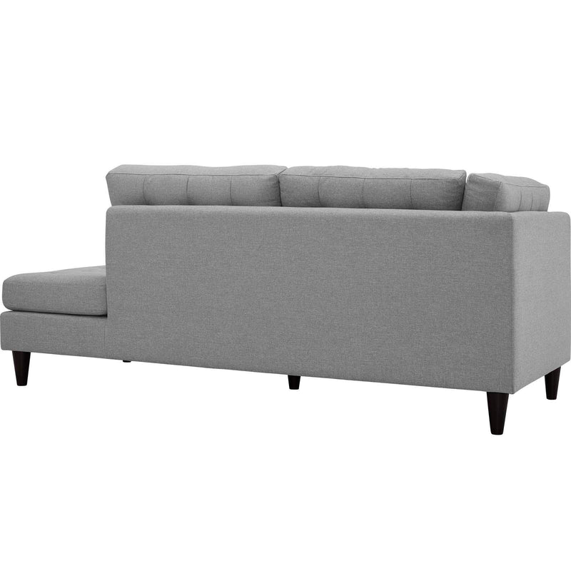 Modway Furniture Empress Fabric Chaise EEI-2612-LGR IMAGE 3