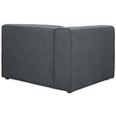 Modway Furniture Mingle Stationary Fabric Sofa EEI-2720-GRY IMAGE 3