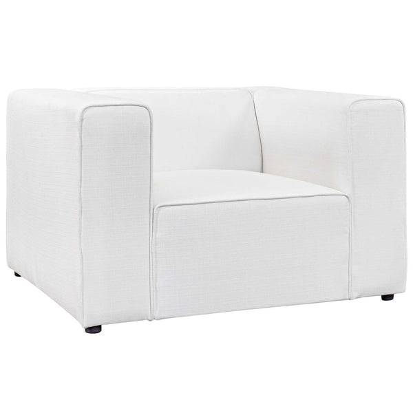 Modway Furniture Mingle Stationary Fabric Chair EEI-2718-WHI IMAGE 1